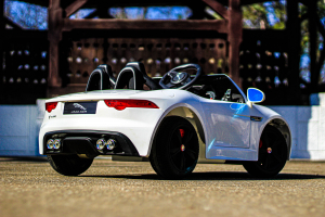 Jaguar F Type pentru copii, masinuta electrica, alb [5]