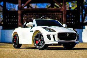 Jaguar F Type pentru copii, masinuta electrica, alb [2]
