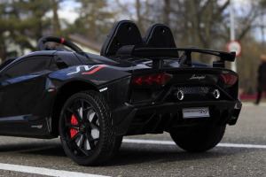 Masinuta electrica Lamborghini Aventador SVJ 90W 12V PREMIUM #Negru [9]