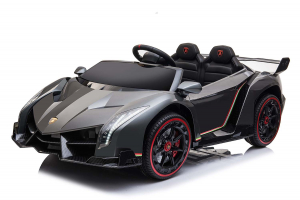 Masinute electrice - Masinuta electrica Lamborghini Veneno 180W 12V PREMIUM #Negru