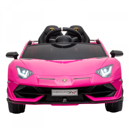 Masinuta electrica Lamborghini Aventador SVJ 90W roz [1]