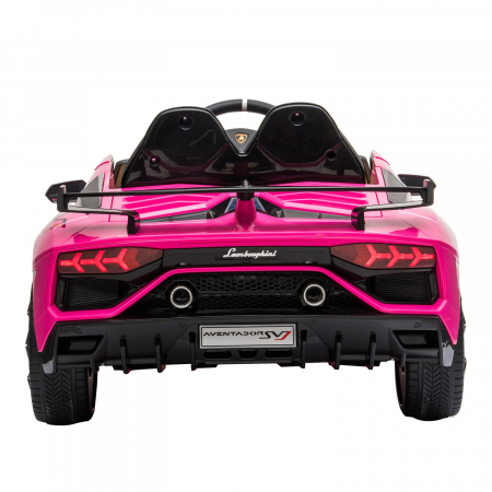 Masinuta electrica Lamborghini Aventador SVJ 90W roz [2]