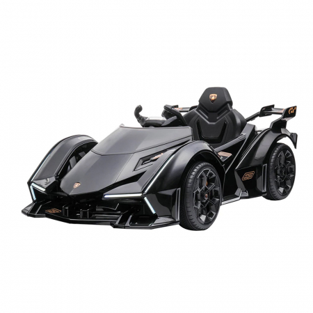 Masinute electrice - Masinuta electrica Lamborghini Lambo12 Vision 4x4 140W 12V 14Ah Premium, culoare Negru