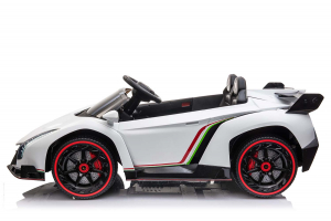 Masinuta electrica Lamborghini Veneno 180W 12V PREMIUM #Alb [1]