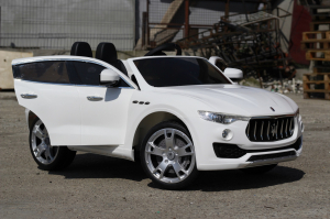 Masinuta electrica Maserati Levante 2x35W PREMIUM #Alb [4]