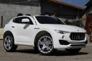 Masinuta electrica Maserati Levante 2x35W PREMIUM #Alb [3]
