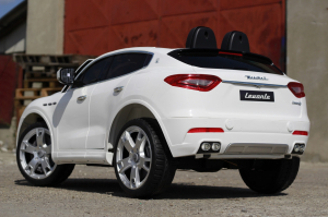 Masinuta electrica Maserati Levante 2x35W PREMIUM #Alb [7]