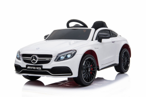 Masinute electrice - Masinuta electrica Mercedes C63 12V PREMIUM #Alb