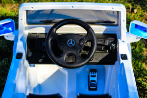 Masinuta electrica Mercedes G55 AMG 12V CU ROTI MOI #Alb [6]