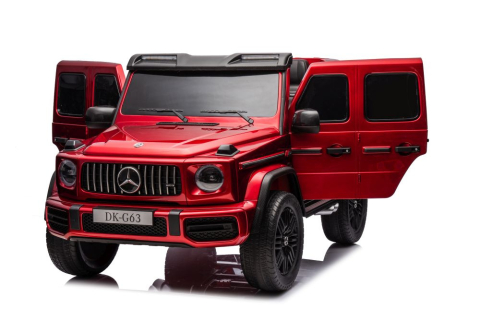 Masinuta electrica Mercedes G63, 2 locuri, 4x4, 800W, rosu metalizat [5]
