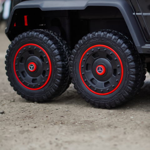 Masinuta electrica Mercedes G63 6x6 210W 12V 10Ah Premium, culoare neagra [11]