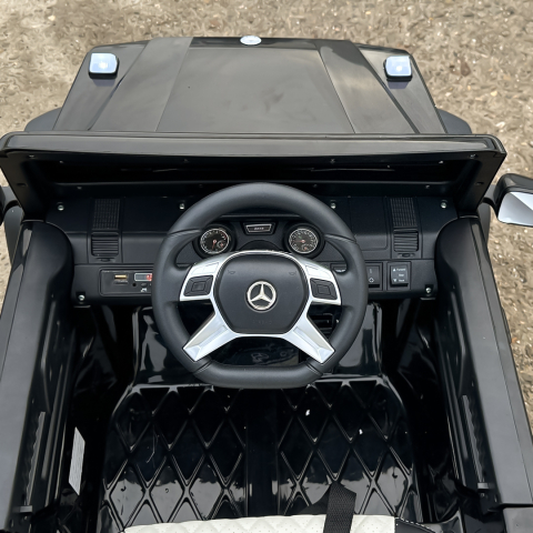 Masinuta electrica Mercedes G63 6x6 210W 12V 10Ah Premium, culoare neagra [14]