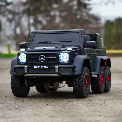 Masinuta electrica Mercedes G63 6x6 210W 12V 10Ah Premium, culoare neagra [9]