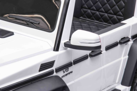 Masinuta electrica Mercedes G63 6x6 210W 12V 10Ah Premium, culoare alba [8]
