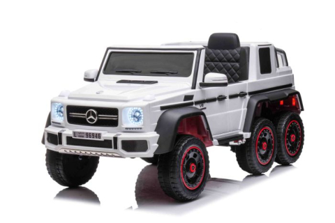 Masinuta electrica Mercedes G63 6x6 210W 12V 10Ah Premium, culoare alba [6]