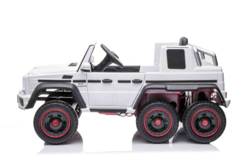Masinuta electrica Mercedes G63 6x6 210W 12V 10Ah Premium, culoare alba [2]