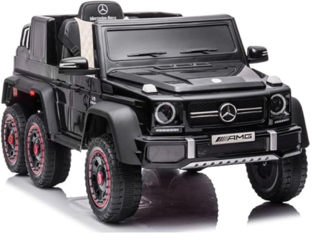 Masinute electrice - Masinuta electrica Mercedes G63 6x6 210W 12V 10Ah Premium, culoare neagra