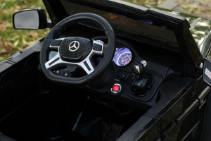 Masinuta electrica copii Mercedes G63 6x6 270W, neagra [7]
