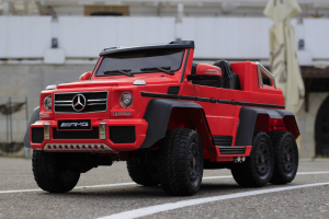 Mercedes G63, premium, rosu, 6x6, pentru copii [5]