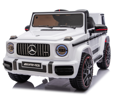 Masinute electrice - Masinuta electrica copii cu licenta Mercedes G63 AMG, alb