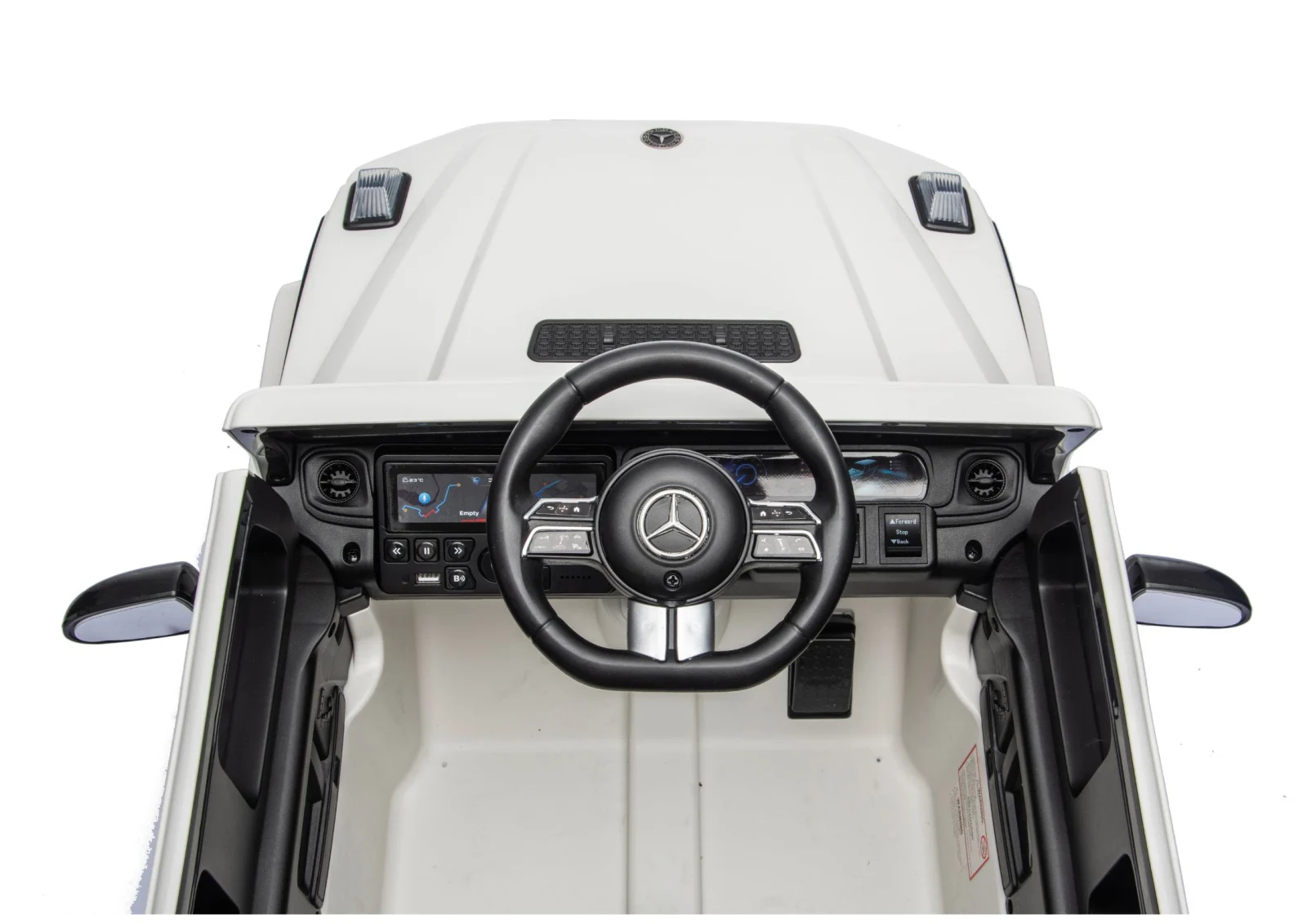 Masinuta electrica pentru copii 2-5 ani Mercedes G580 4x4, 140W 12V 7Ah, premium, culoare alba [5]
