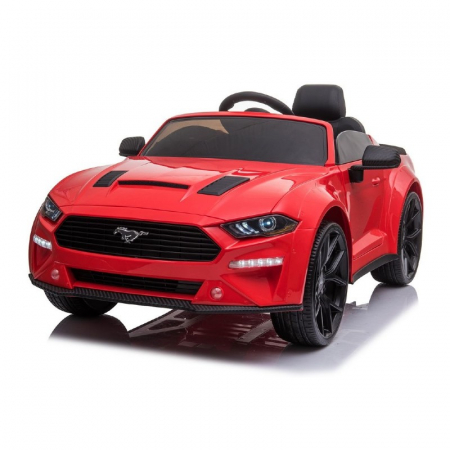 Masinuta electrica Ford Mustang functie drift, rosu [0]