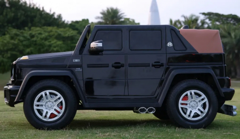 Masinuta electrica pentru 2 copii Mercedes G650 Maybach XXL 24V 14Ah si Mp4 culoare Neagra [4]
