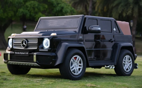 Masinuta electrica pentru 2 copii Mercedes G650 Maybach XXL 24V 14Ah si Mp4 culoare Neagra [5]