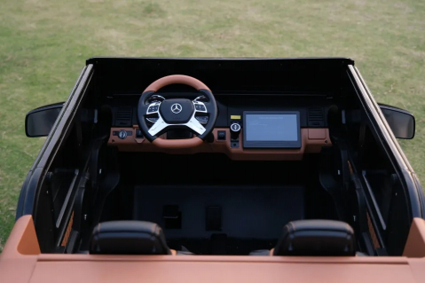 Masinuta electrica pentru 2 copii Mercedes G650 Maybach XXL 24V 14Ah si Mp4 culoare Neagra [6]