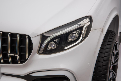 Masinuta electrica copii Mercedes GLC63s AMG, tractiune 4x4, 180W, 12V 14Ah, echipare premium, alba [7]