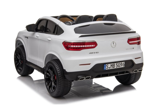 Masinuta electrica copii Mercedes GLC63s AMG, tractiune 4x4, 180W, 12V 14Ah, echipare premium, alba [11]