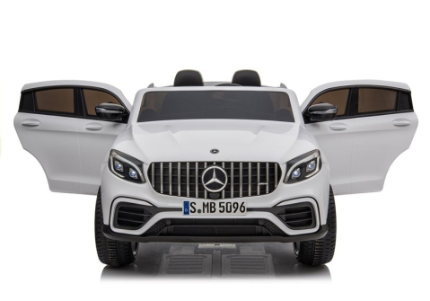 Masinuta electrica copii Mercedes GLC63s AMG, tractiune 4x4, 180W, 12V 14Ah, echipare premium, alba [3]