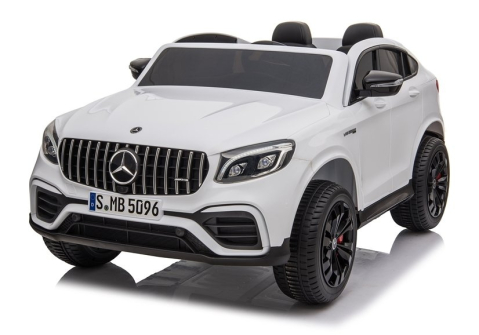 Masinuta electrica copii Mercedes GLC63s AMG, tractiune 4x4, 180W, 12V 14Ah, echipare premium, alba [5]