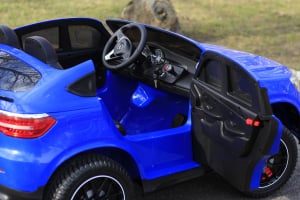Masinuta electrica Mercedes GLC63s AMG 4x4 180W 12V 14Ah PREMIUM, culoare Albastra [6]