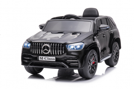 Masinuta electrica Mercedes M-class 4x4 140W 12V, scaun tapitat, culoare Negru [19]