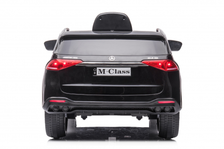 Masinuta electrica Mercedes M-class 4x4 140W 12V, scaun tapitat, culoare Negru [23]
