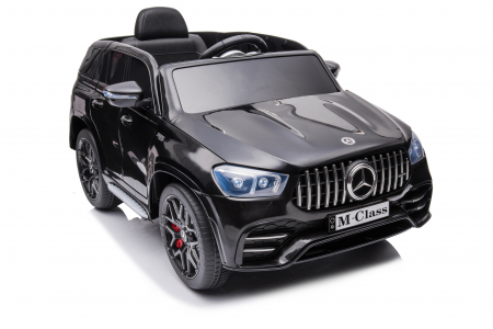 Masinuta electrica Mercedes M-class 4x4 140W 12V, scaun tapitat, culoare Negru [17]