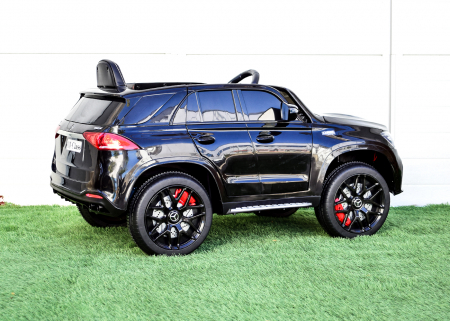 Masinuta electrica Mercedes M-class 4x4 140W 12V, scaun tapitat, culoare Negru [3]