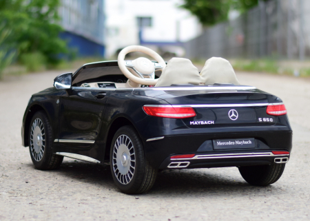 Masinuta electrica Mercedes S650 MAYBACH, 90W, 12V, PREMIUM #Negru [10]