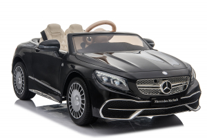 Masinute electrice - Masinuta electrica Mercedes S650 MAYBACH, 90W, 12V, PREMIUM #Negru