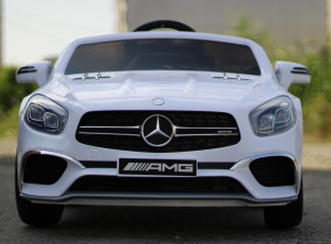 Masinuta electrica Mercedes SL65 AMG CU SCAUN TAPITAT #Alb [4]