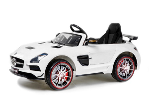 Masinute electrice - Masinuta electrica Mercedes SLS STANDARD 2x 25W 12V #Alb