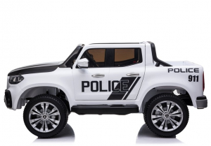 Masinuta electrica Mercedes POLICE X-Class 4x4 PREMIUM #Alb [3]