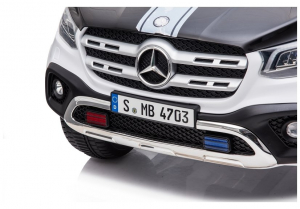 Masinuta electrica Mercedes POLICE X-Class 4x4 PREMIUM #Alb [9]