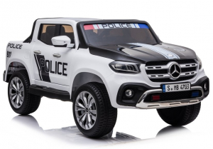 Masinute electrice - Masinuta electrica Mercedes POLICE X-Class 4x4 PREMIUM #Alb