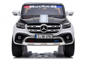 Masinuta electrica Mercedes POLICE X-Class 4x4 PREMIUM #Alb [1]