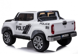 Masinuta electrica Mercedes POLICE X-Class 4x4 PREMIUM #Alb [4]