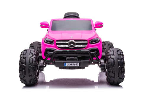 Mercedes X-Class Monster Truck, 4x4, scaun tapitat, roti moi,  light pink [1]