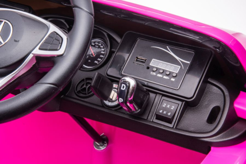 Mercedes X-Class Monster Truck, 4x4, scaun tapitat, roti moi,  light pink [9]
