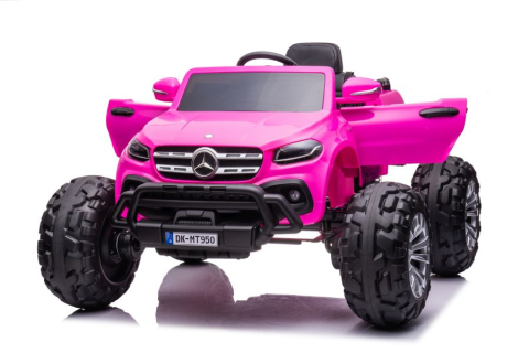 Mercedes X-Class Monster Truck, 4x4, scaun tapitat, roti moi,  light pink [4]
